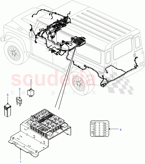 Part Diagram for Land Rover ADU1878L