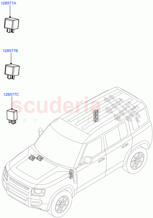 Part Diagram for Land Rover LR161565