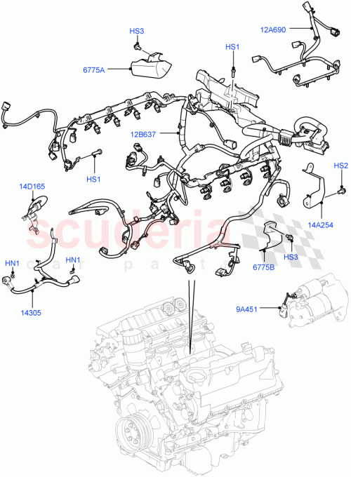 Part Diagram for Land Rover LR076003