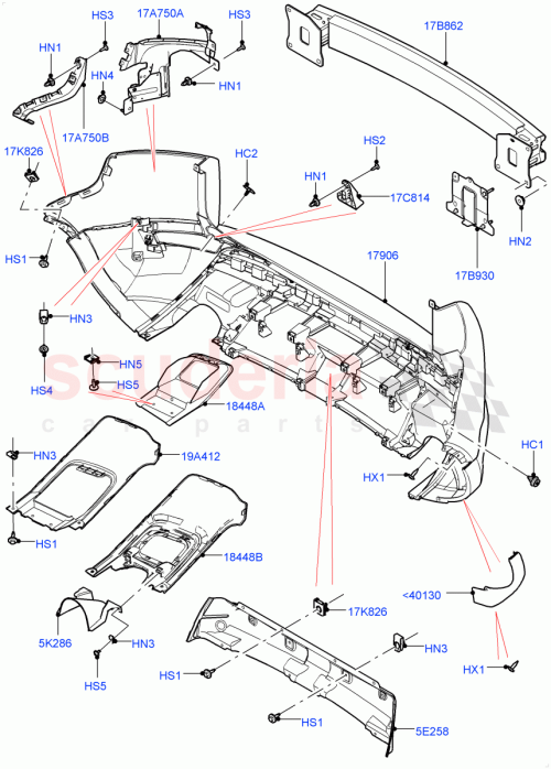 Part Diagram for Land Rover LR088360