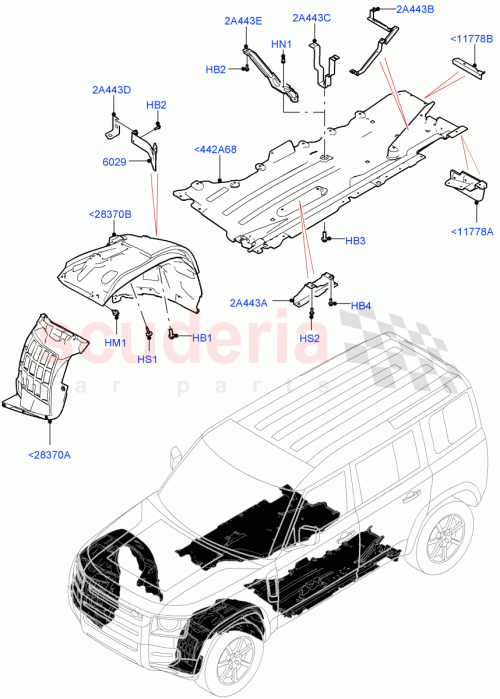 Part Diagram for Land Rover LR146639
