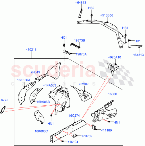 Part Diagram for Land Rover LR166527