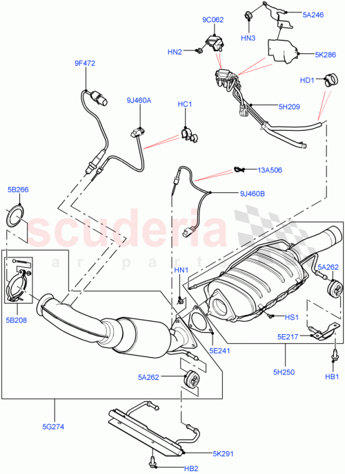 Part Diagram for Land Rover LR016628
