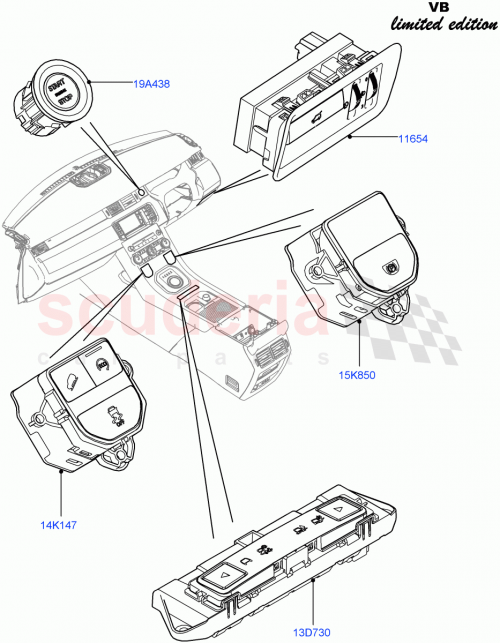 Part Diagram for Land Rover LR043433