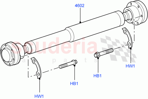 Part Diagram for Land Rover TVB500510
