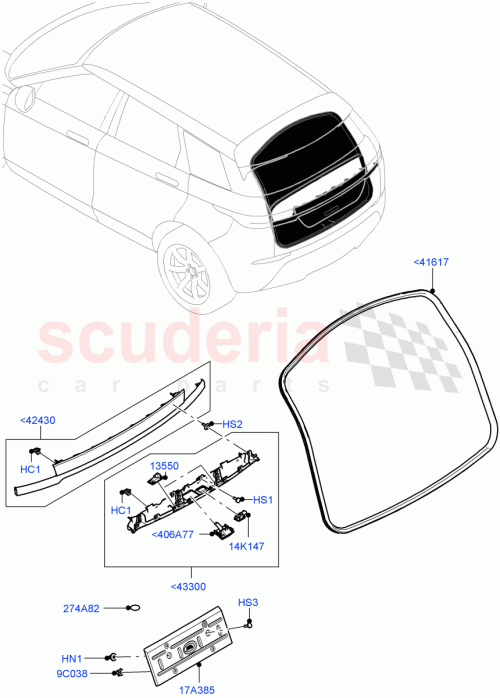 Part Diagram for Land Rover LR161001