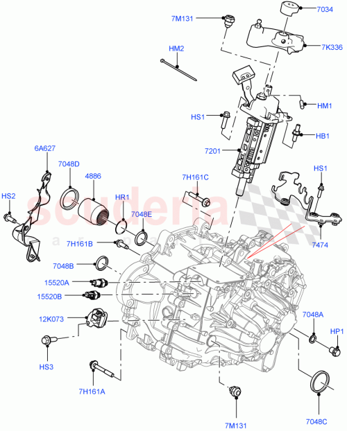 Part Diagram for Land Rover LR061622