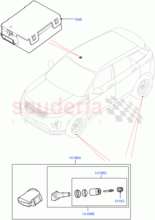 Part Diagram for Land Rover LR129770