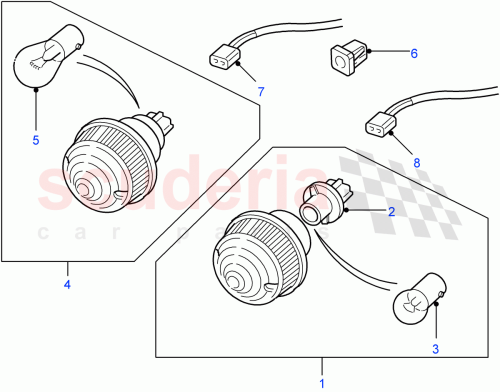 Part Diagram for Land Rover XBD500010