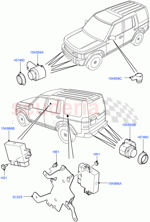 Part Diagram for Land Rover LR050921