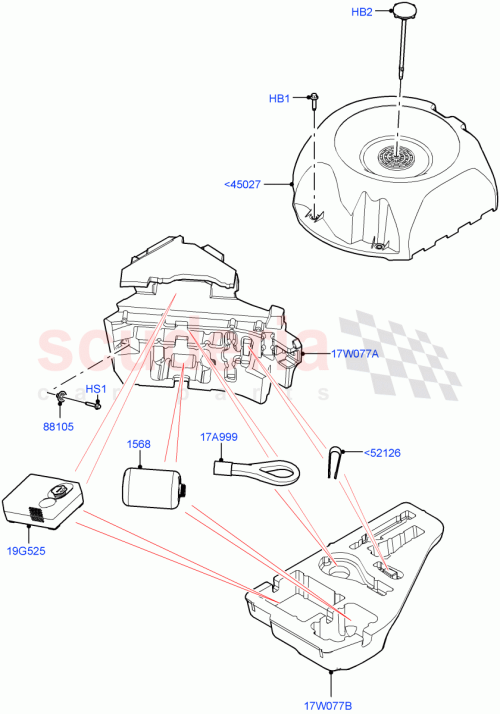 Part Diagram for Land Rover LR171151