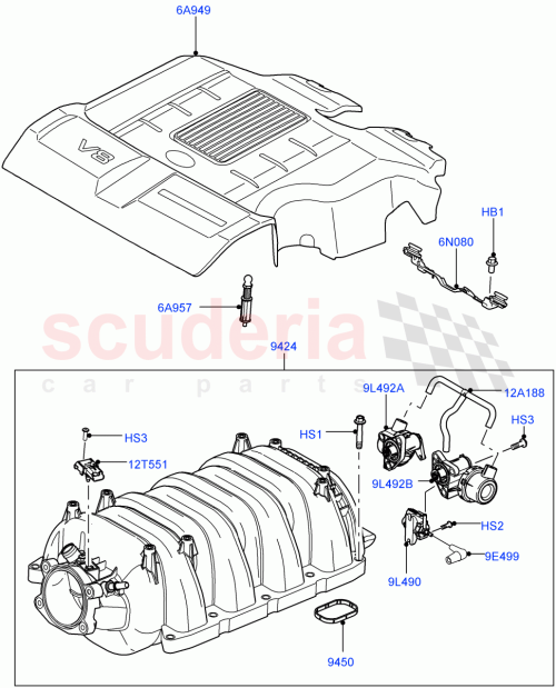 Part Diagram for Land Rover LR010875