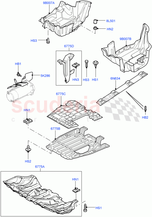 Part Diagram for Land Rover LR032034