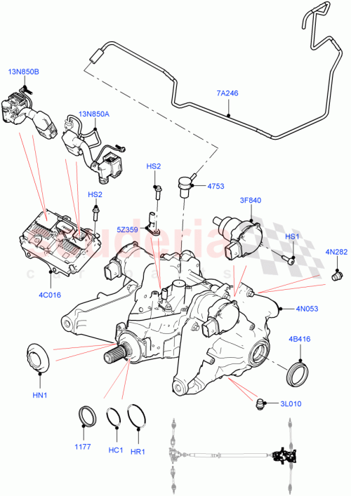 Part Diagram for Land Rover LR117731