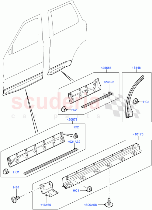 Part Diagram for Land Rover HYQ100060PUY