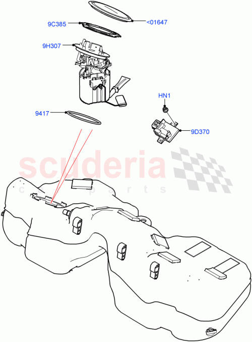 Part Diagram for Land Rover LR103447