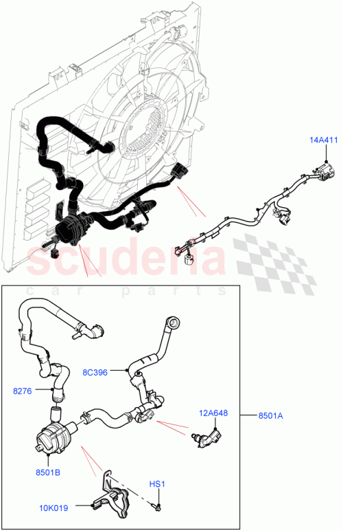 Part Diagram for Land Rover LR153970
