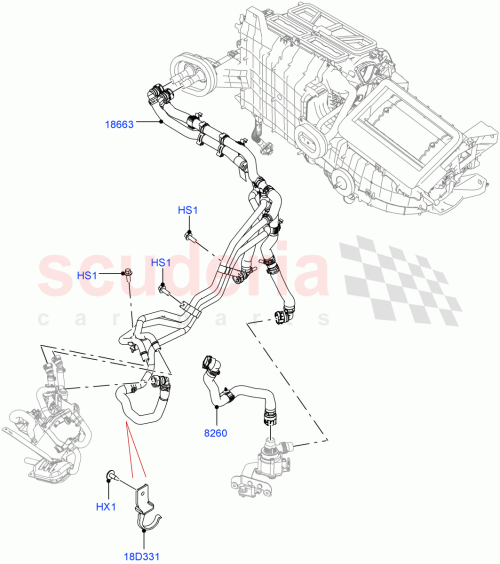 Part Diagram for Land Rover LR140960