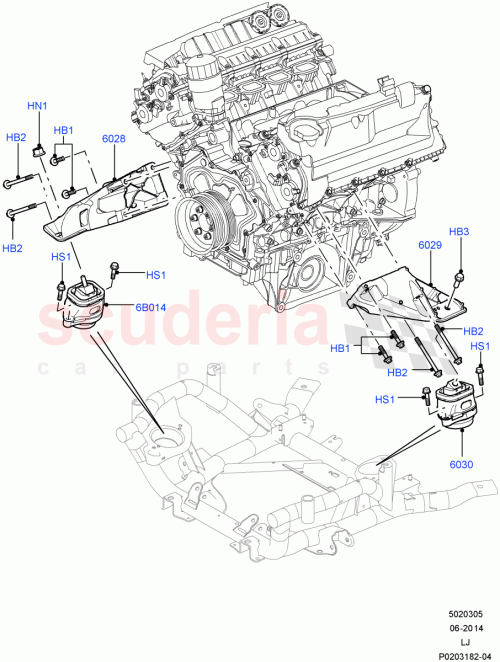 Part Diagram for Land Rover LR011727
