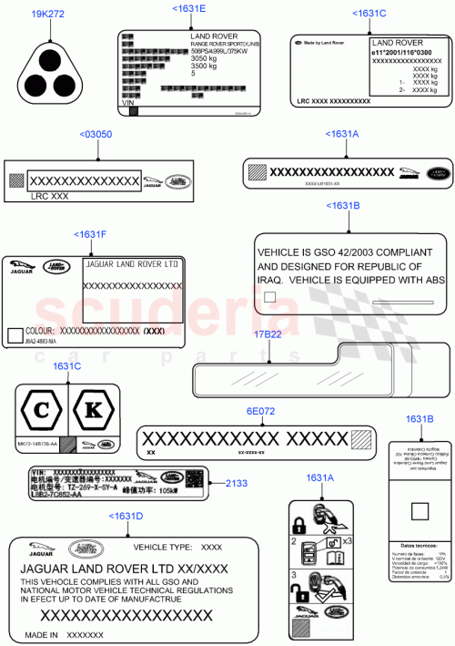 Part Diagram for Land Rover LR170732