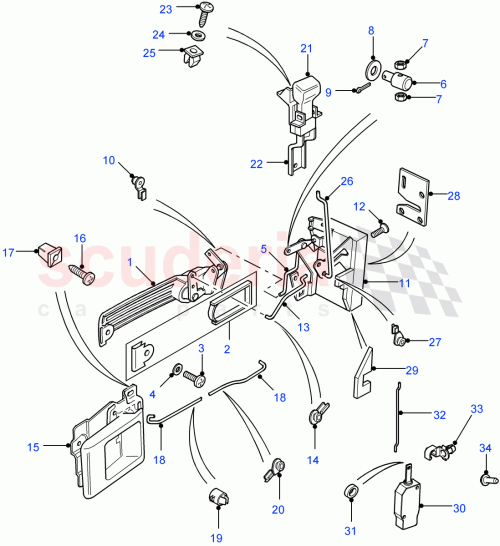 Part Diagram for Land Rover MWC1480