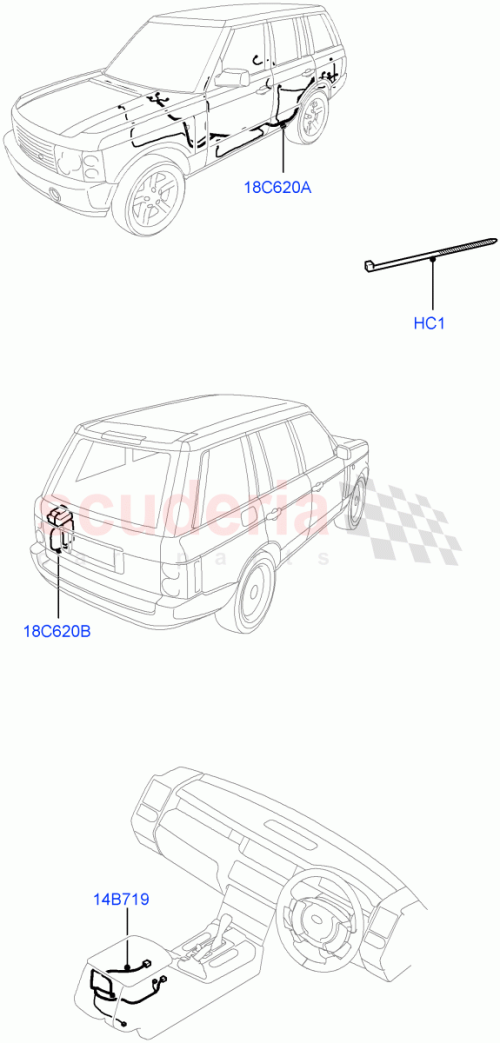 Part Diagram for Land Rover LR012372