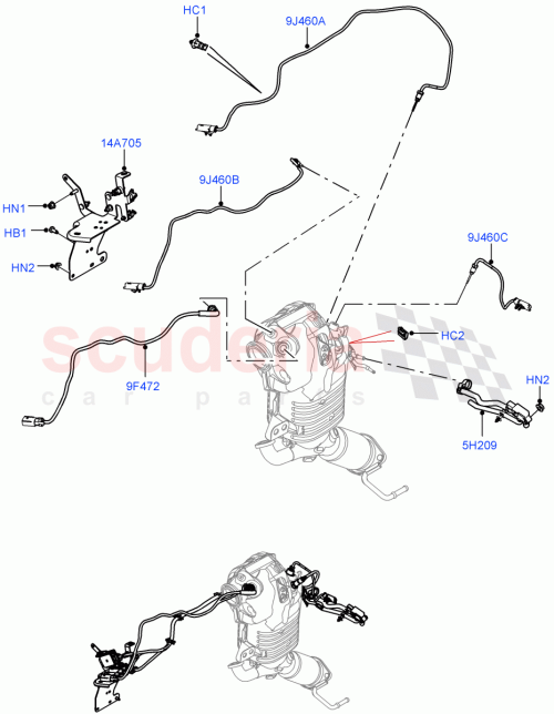 Part Diagram for Land Rover LR141658