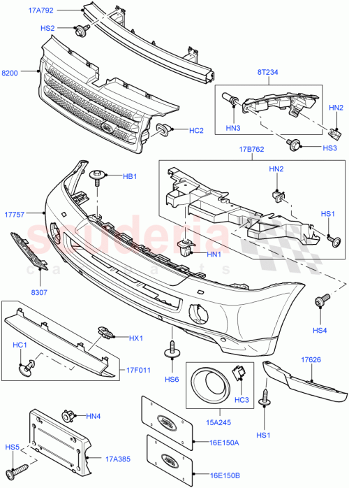 Part Diagram for Land Rover AYP500010