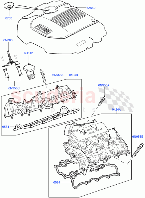 Part Diagram for Land Rover LR035613