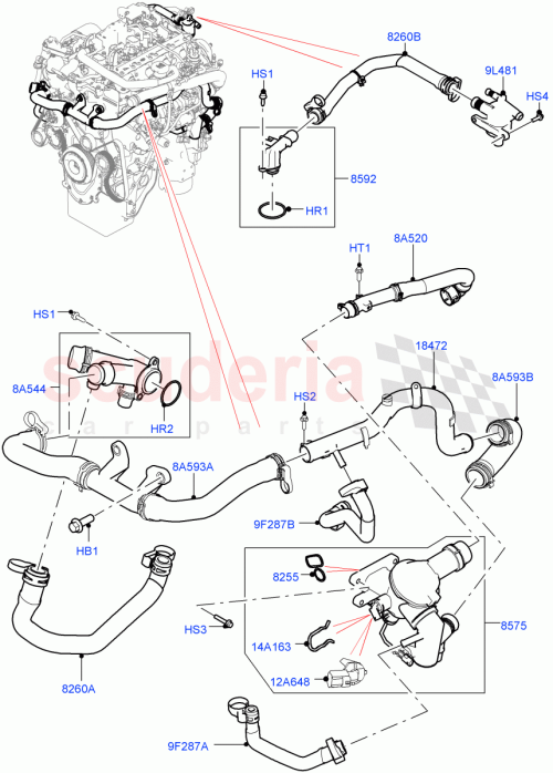 Part Diagram for Land Rover LR093670