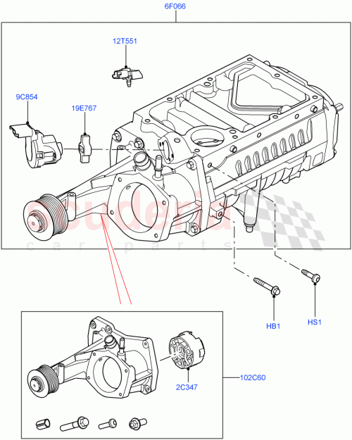 Part Diagram for Land Rover LR160735