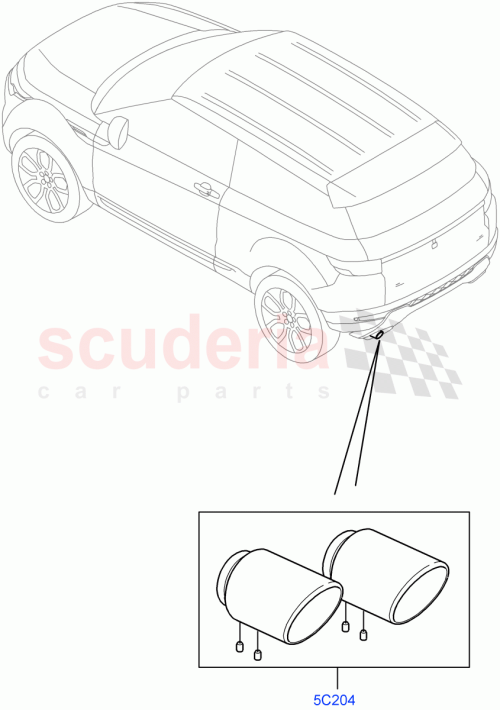 Part Diagram for Land Rover VPLVB0107