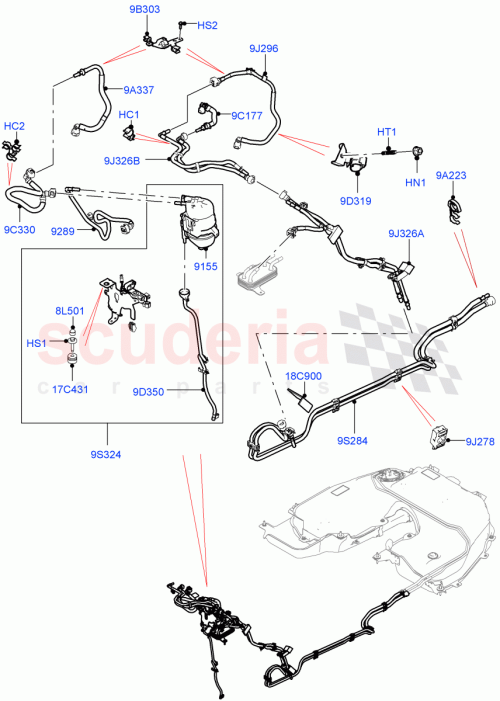 Part Diagram for Land Rover LR118213