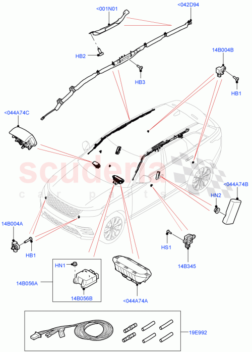 Part Diagram for Land Rover LR092581