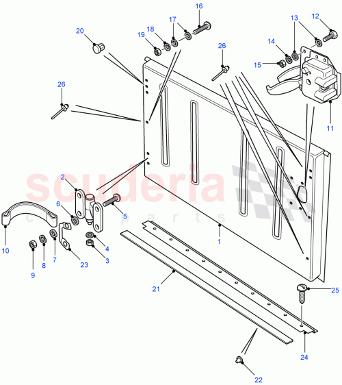 Part Diagram for Land Rover SE108601