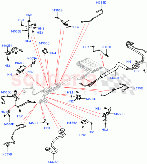 Part Diagram for Land Rover LR116364