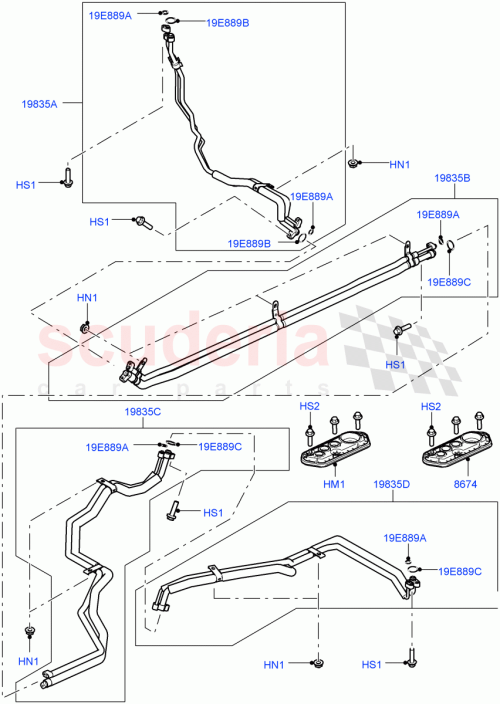 Part Diagram for Land Rover LR013855