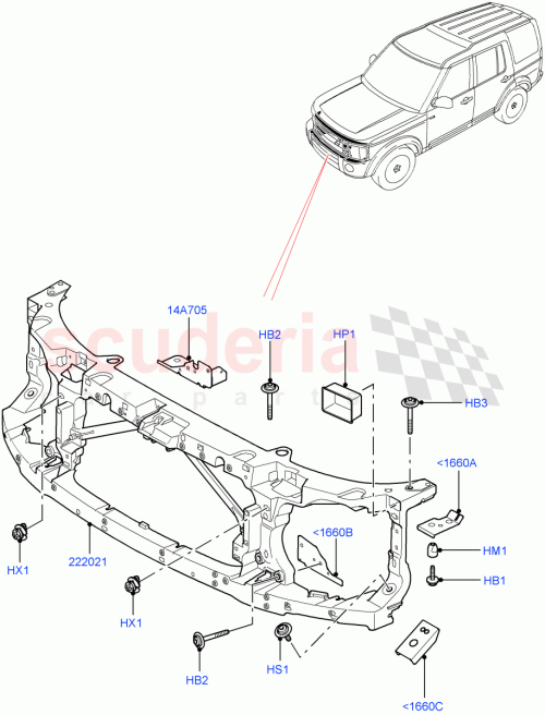 Part Diagram for Land Rover LR054811