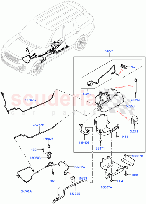 Part Diagram for Land Rover LR071729