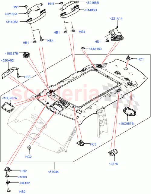 Part Diagram for Land Rover LR149712