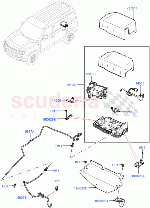 Part Diagram for Land Rover LR132034