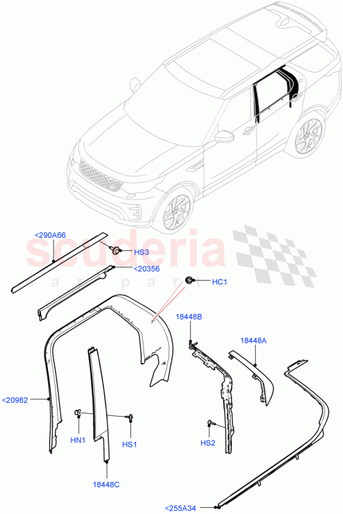Part Diagram for Land Rover LR164056