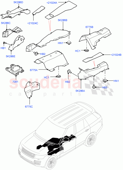 Part Diagram for Land Rover LR132936