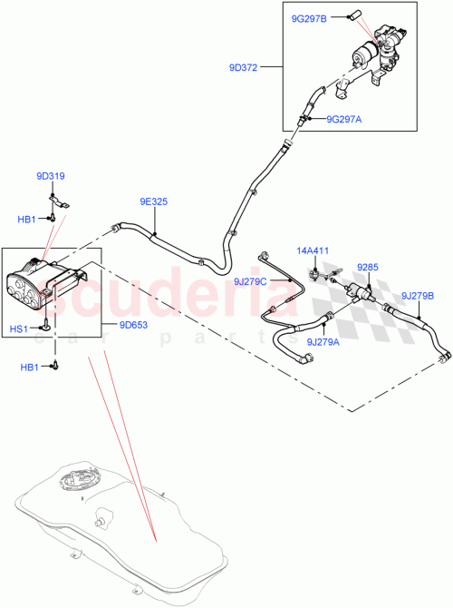 Part Diagram for Land Rover LR135543