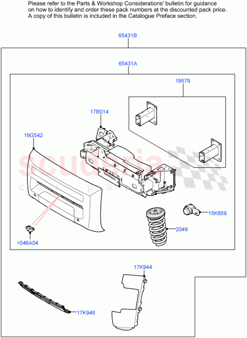 Part Diagram for Land Rover LR137889