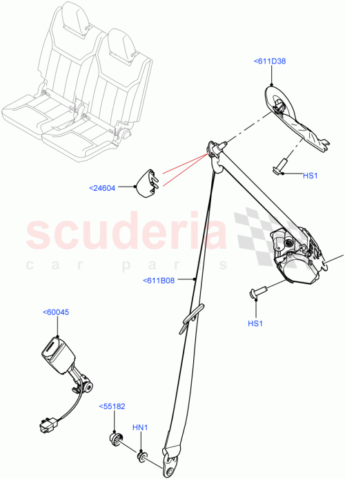 Part Diagram for Land Rover LR081184