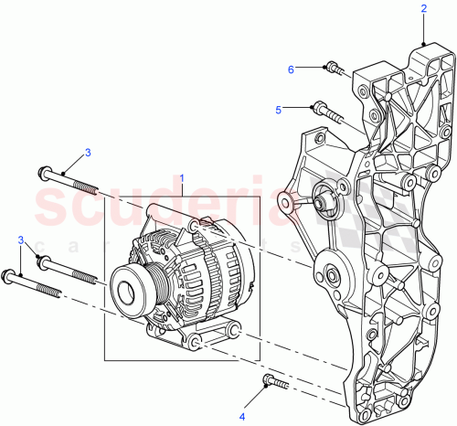 Part Diagram for Land Rover YLU500510